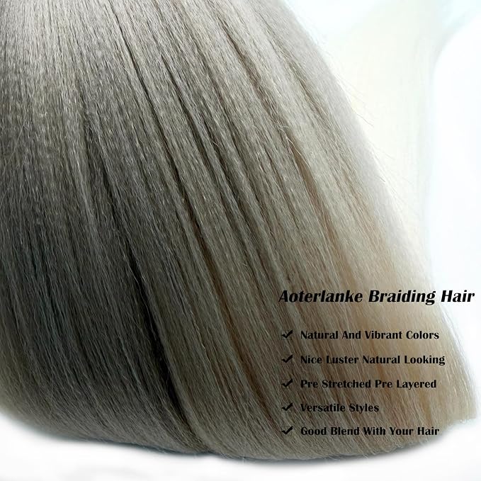Ash Blonde Ombre Braiding Hair Pre Stretched