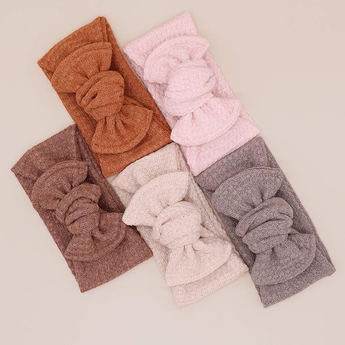 Waffle Knit Tie-on Headwrap
