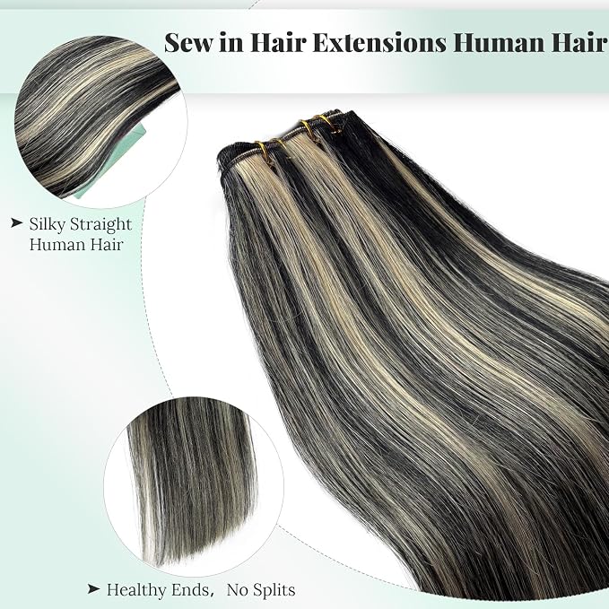 #1/613 Black with Blonde Highlights