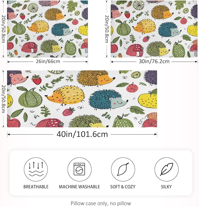 Colorful Doodle Hedgehogs