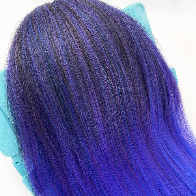 Mix Purple Blue Braiding Hair 3 Packs