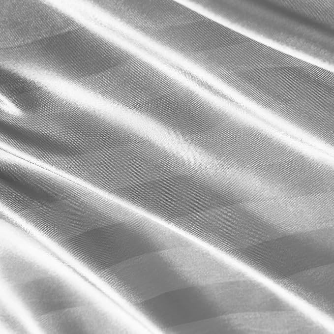 Grey Damask Stripe
