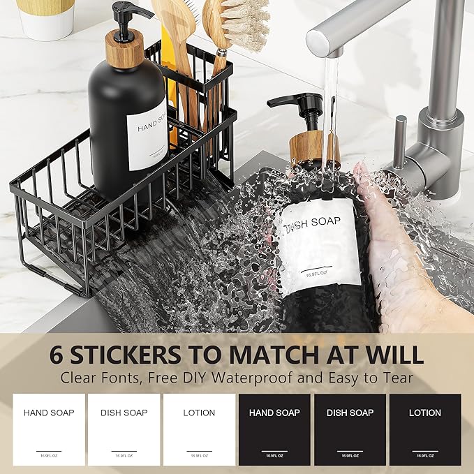Black Sponge Holder + Black Bottle