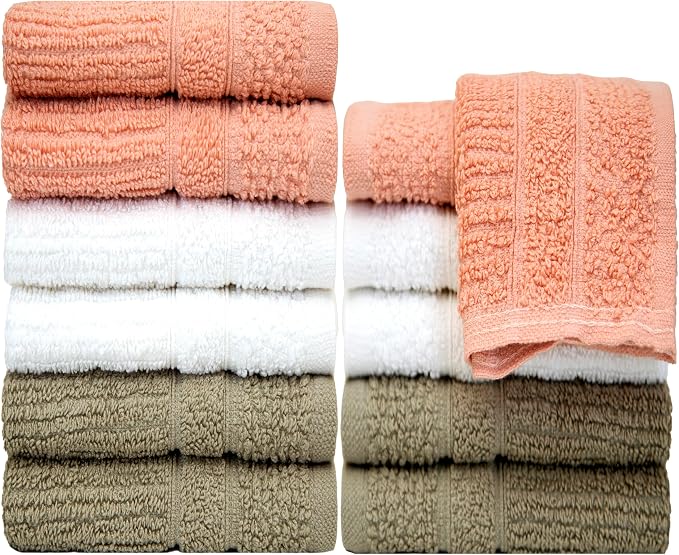 Blush, White & Tan