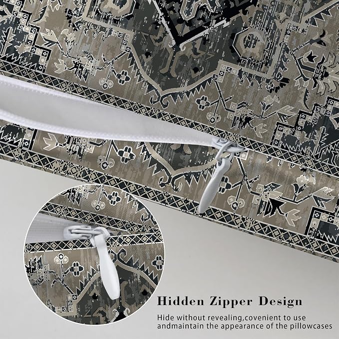 Vintage Boho Black Carpet