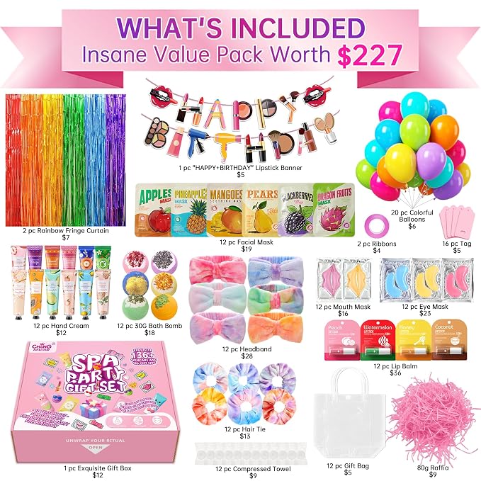 161 PCS Birthday Party Gift Set