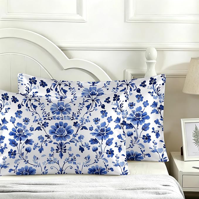 Vintage Blue Flowers