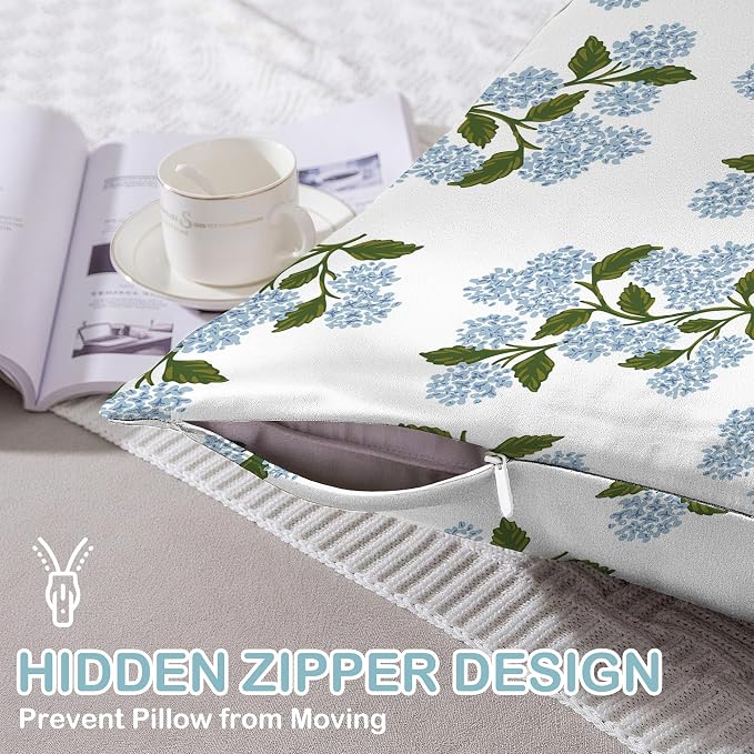 Hydrangea Floral Blue Flowers