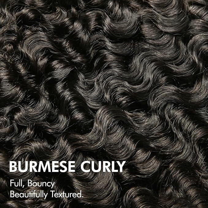 burmese curly bundles natural black