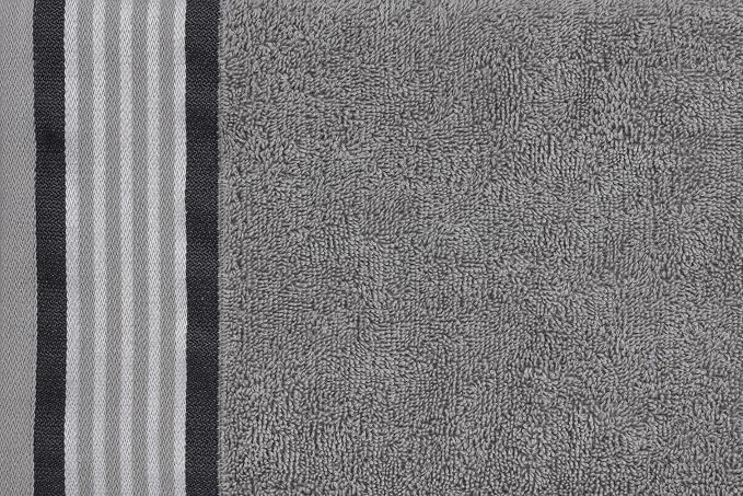 He & She 4pcs Bath Towel Set Pine Grey - Grey Violet