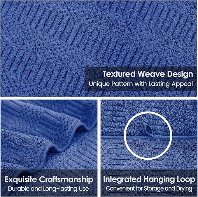 Diamond Cross Grid Navy