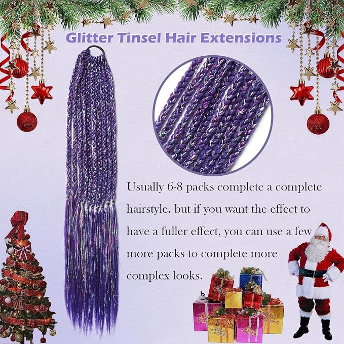 deep grape with tinsel