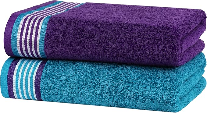 He & She 6pcs Towel Set Indigo-teal Green