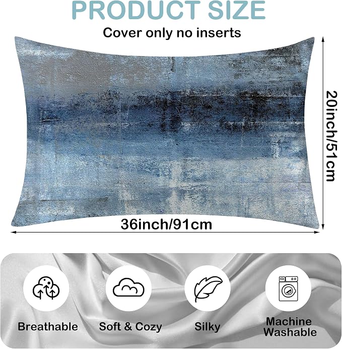 Blue and Grey Abstract Art