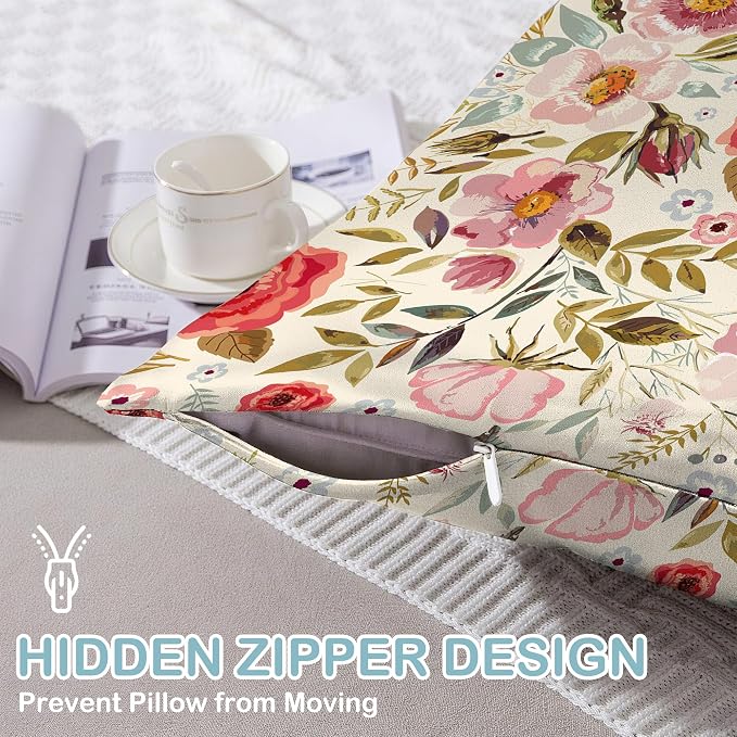 Retro Flowers Rose Floral
