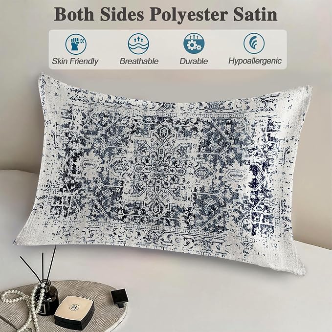 Retro Boho Blue Carpet