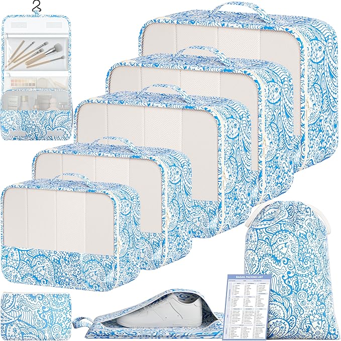 Blue paisley