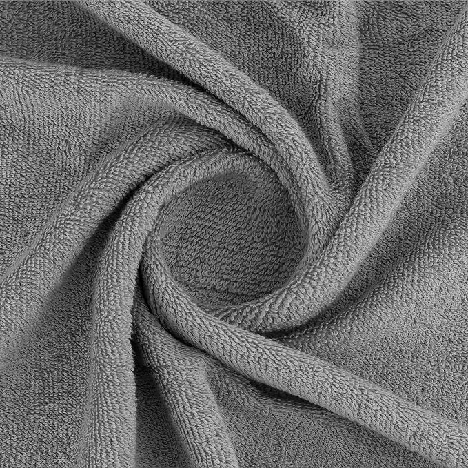 He & She 4pcs Bath Towel Set Pine Grey - Grey Violet